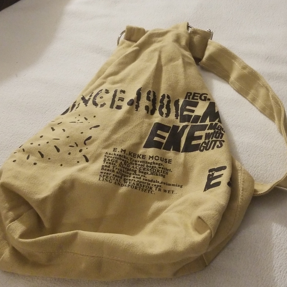 Sling canvas bag, never used.
